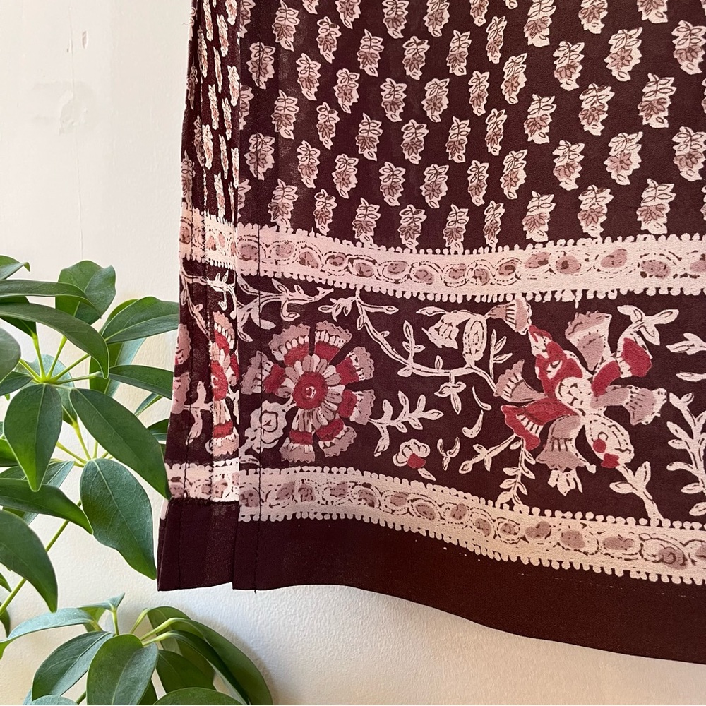 vintage brown maxi skirt - Picture 6 of 10